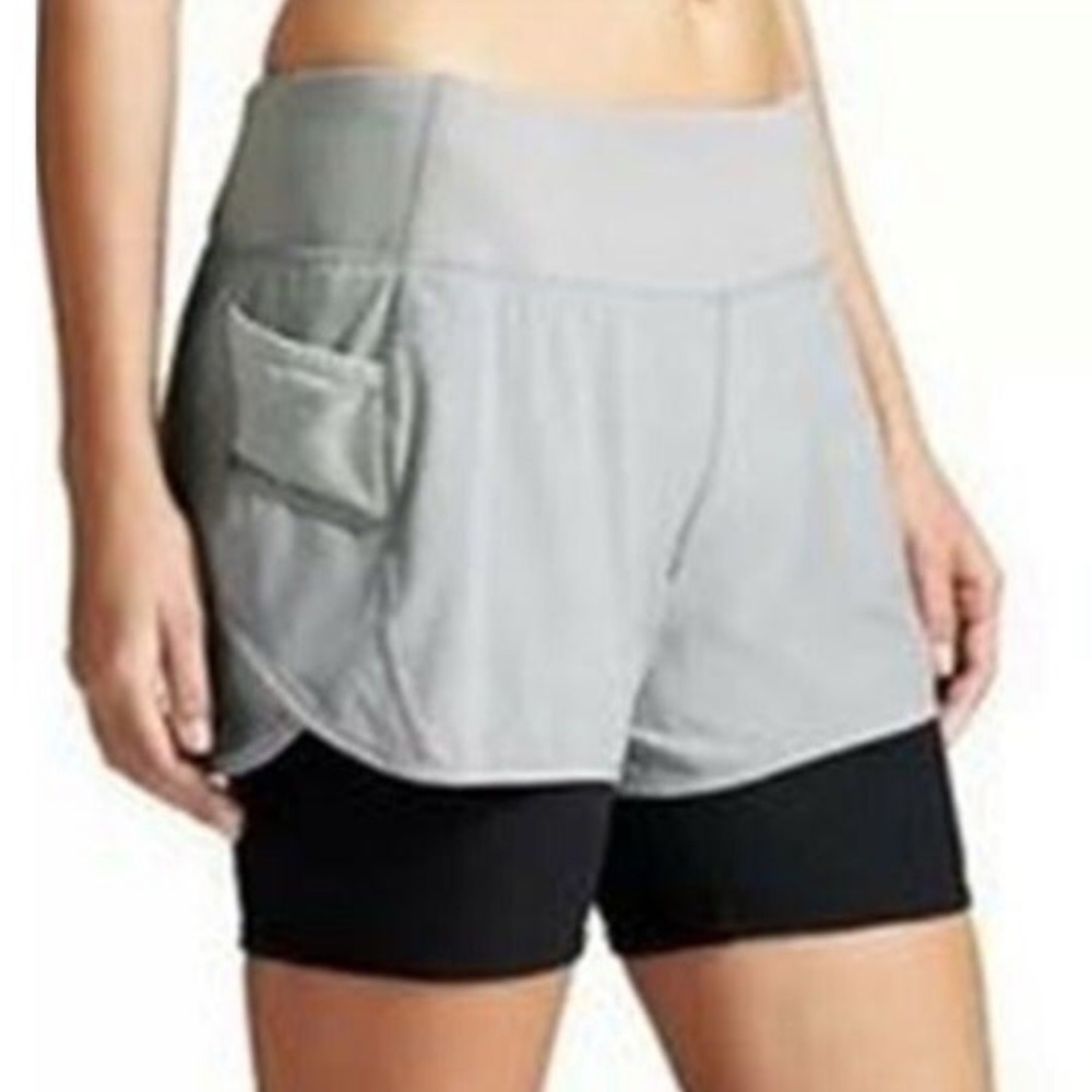 Athleta Ready Set Go 2 in 1 Running Shorts